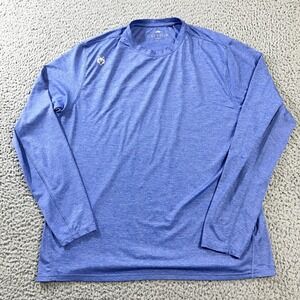 Greyson Sport Shirt Mens XL Blue Long Sleeve Performance Golf Brrr Cooling